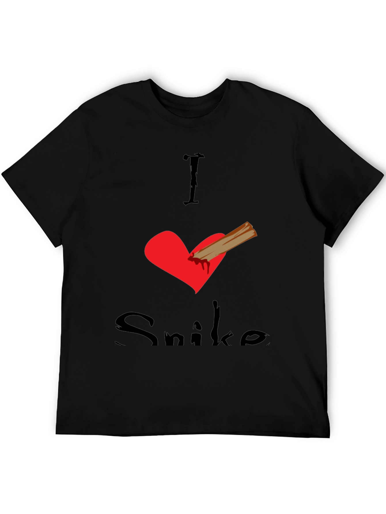 I Love Snike Black T-Shirt