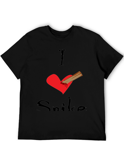 I Love Snike Black T-Shirt