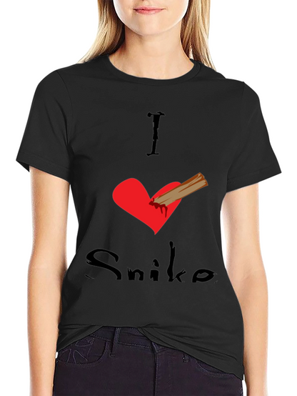 I Love Snike Black T-Shirt