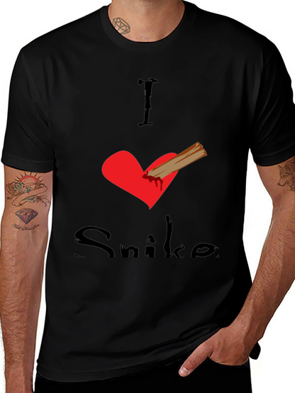 I Love Snike Black T-Shirt