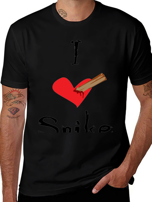 I Love Snike Black T-Shirt