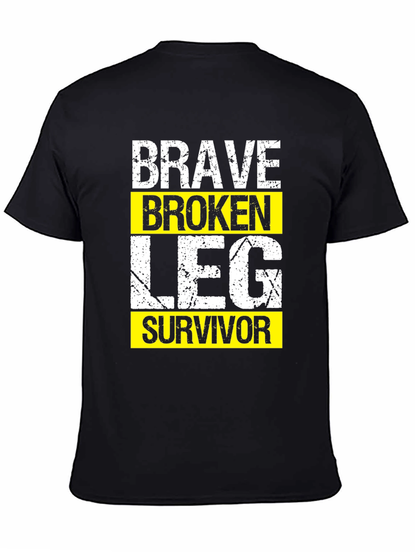 Brave Broken Leg Survivor Graphic T-Shirt