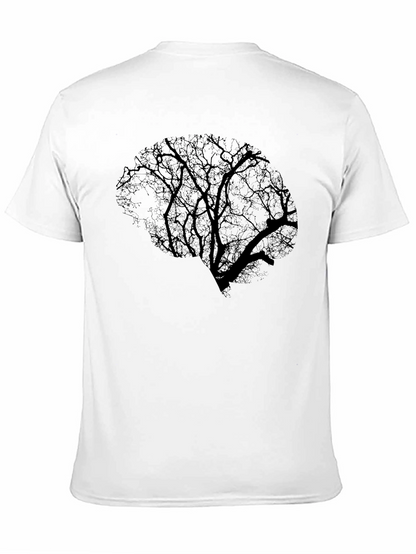 Tree Brain Graphic Tee - Black Cotton Blend