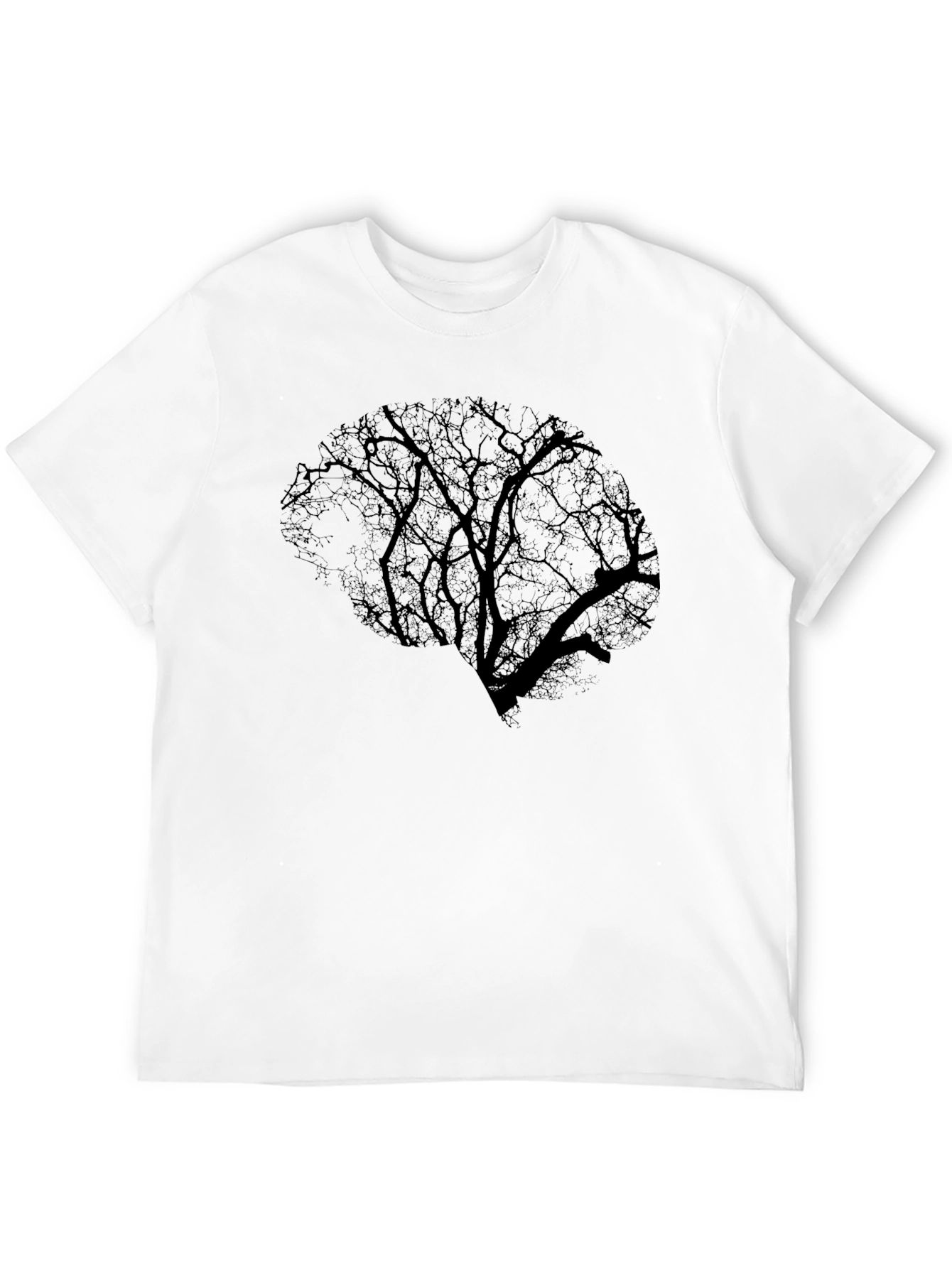 Tree Brain Graphic Tee - Black Cotton Blend