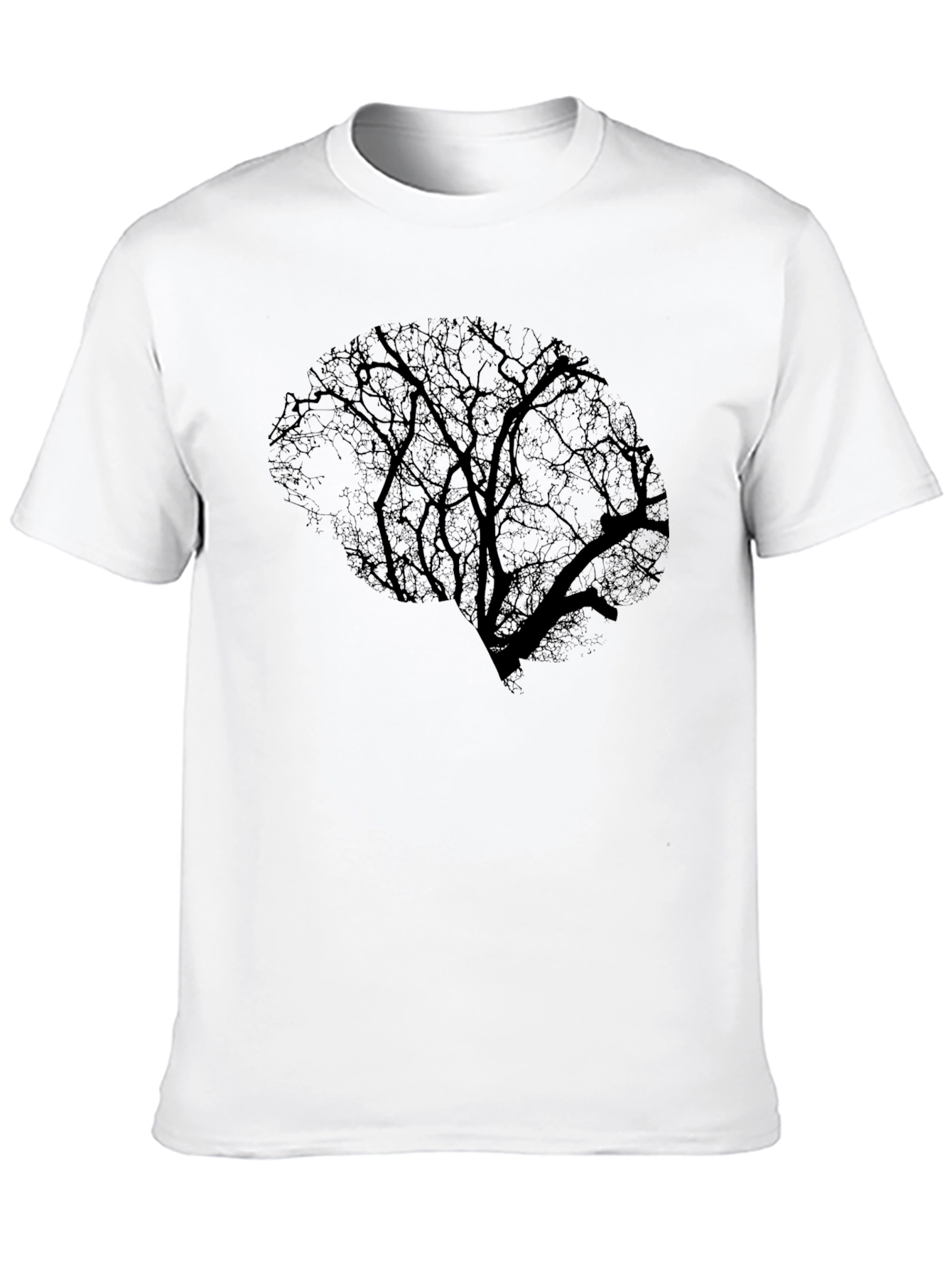 Tree Brain Graphic Tee - Black Cotton Blend