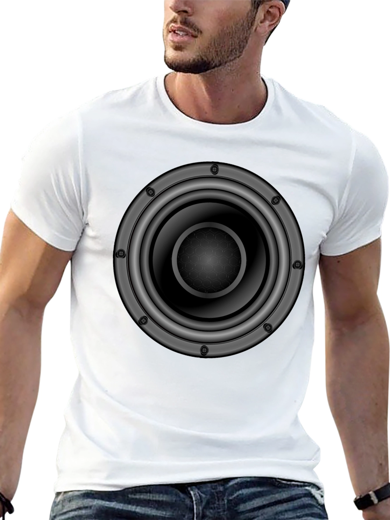 Speaker Graphic T-Shirt - Bold Audio Design