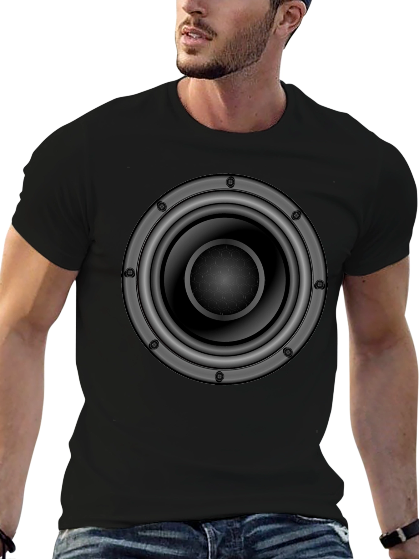 Speaker Graphic T-Shirt - Bold Audio Design
