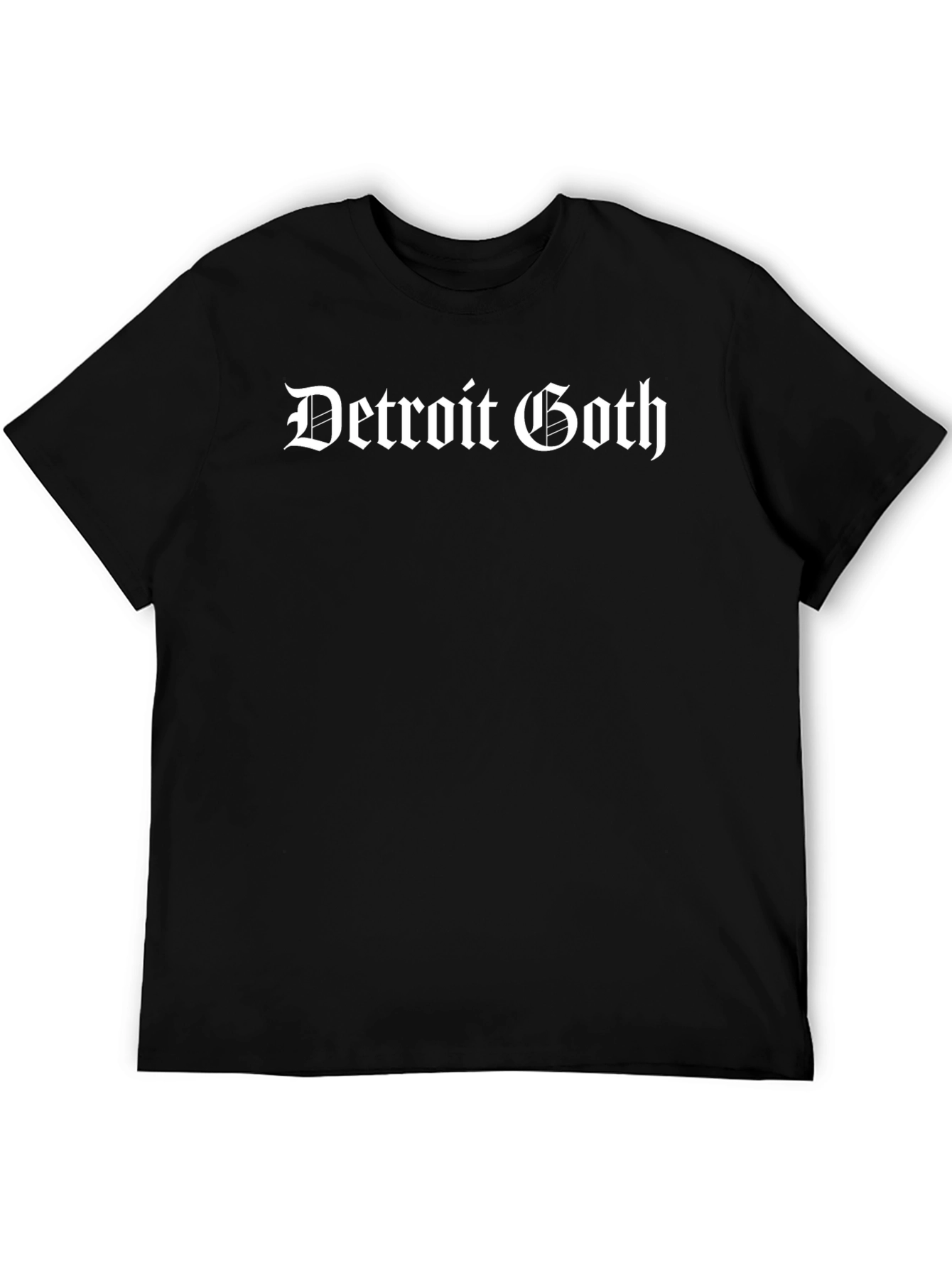 Detroit Goth Black T-Shirt - Bold Style