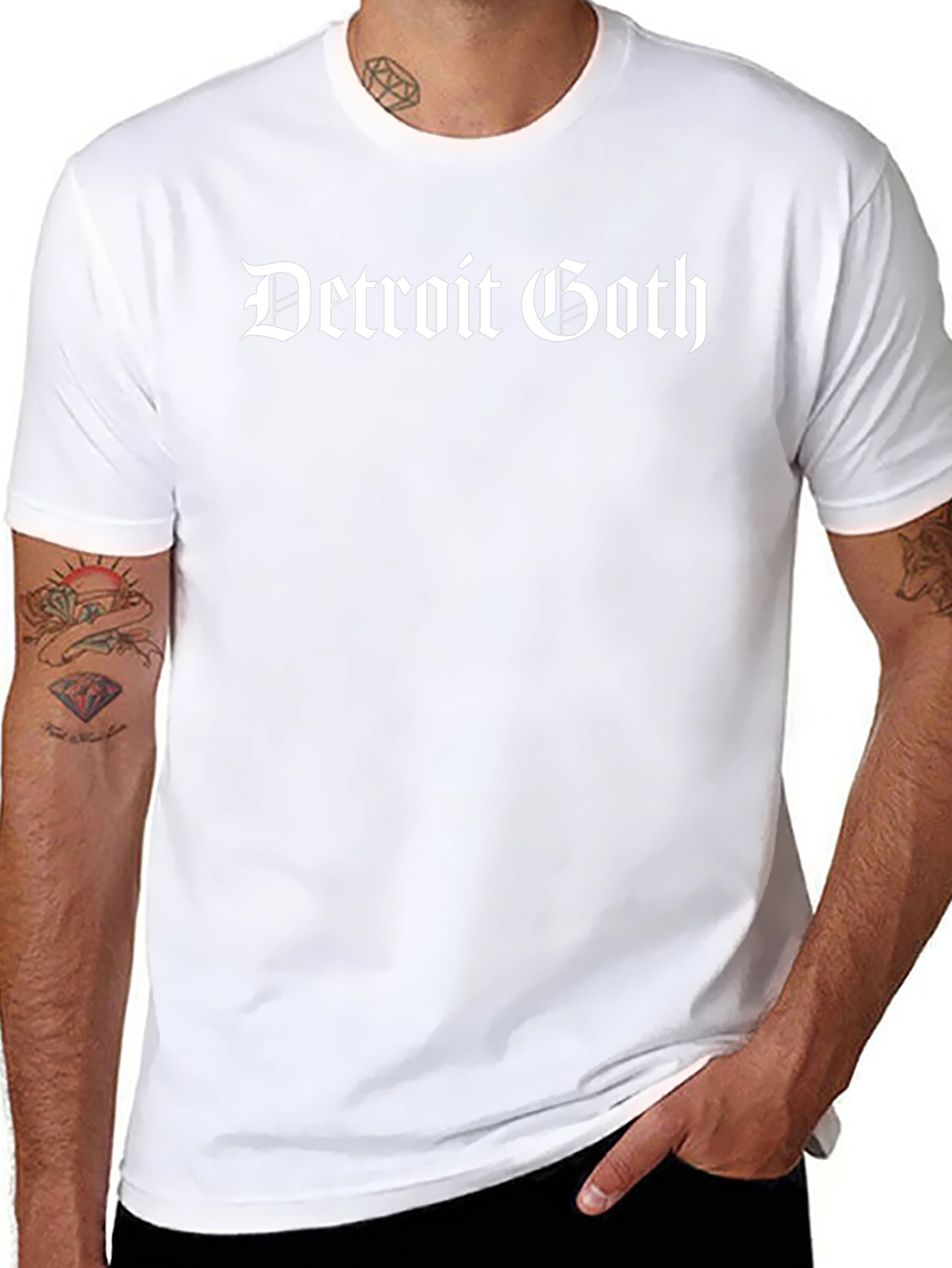 Detroit Goth Black T-Shirt - Bold Style