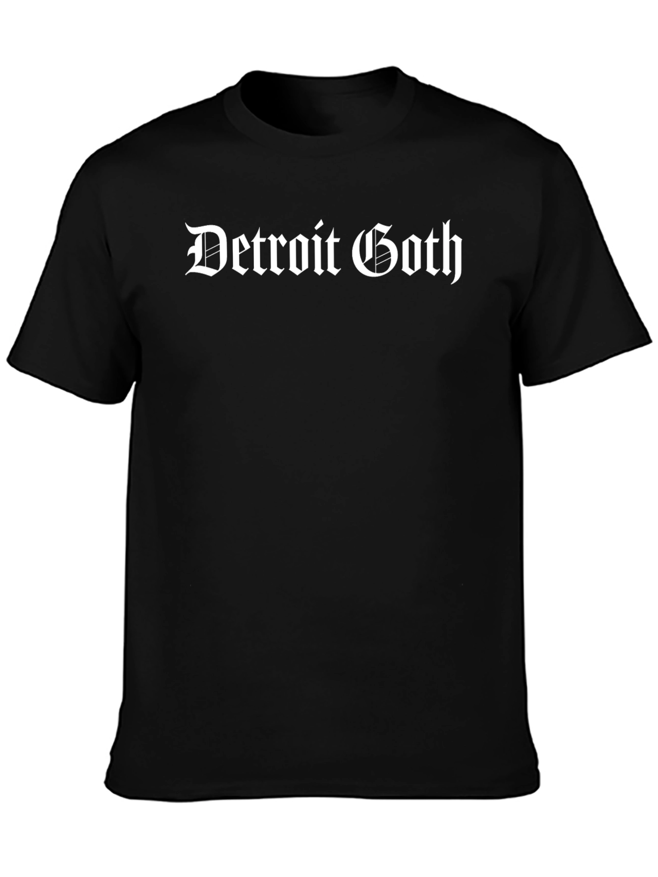 Detroit Goth Black T-Shirt - Bold Style