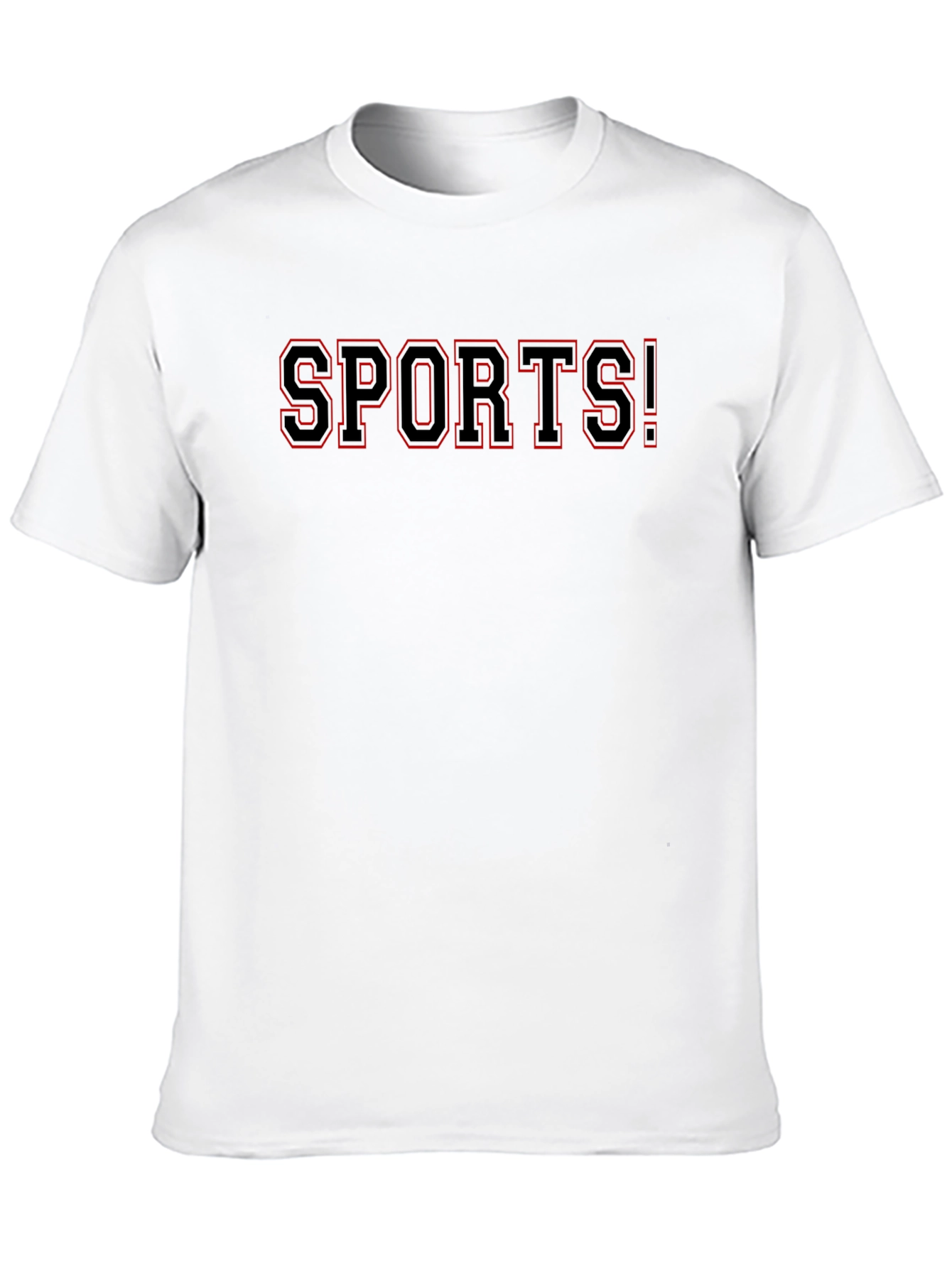 SPORTS! Graphic Tee - Bold Black T-Shirt
