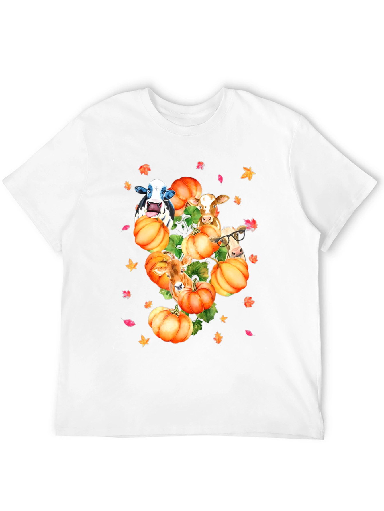 Cows & Pumpkins T-Shirt Fall Harvest Tee