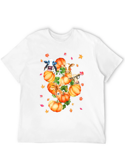 Cows & Pumpkins T-Shirt Fall Harvest Tee