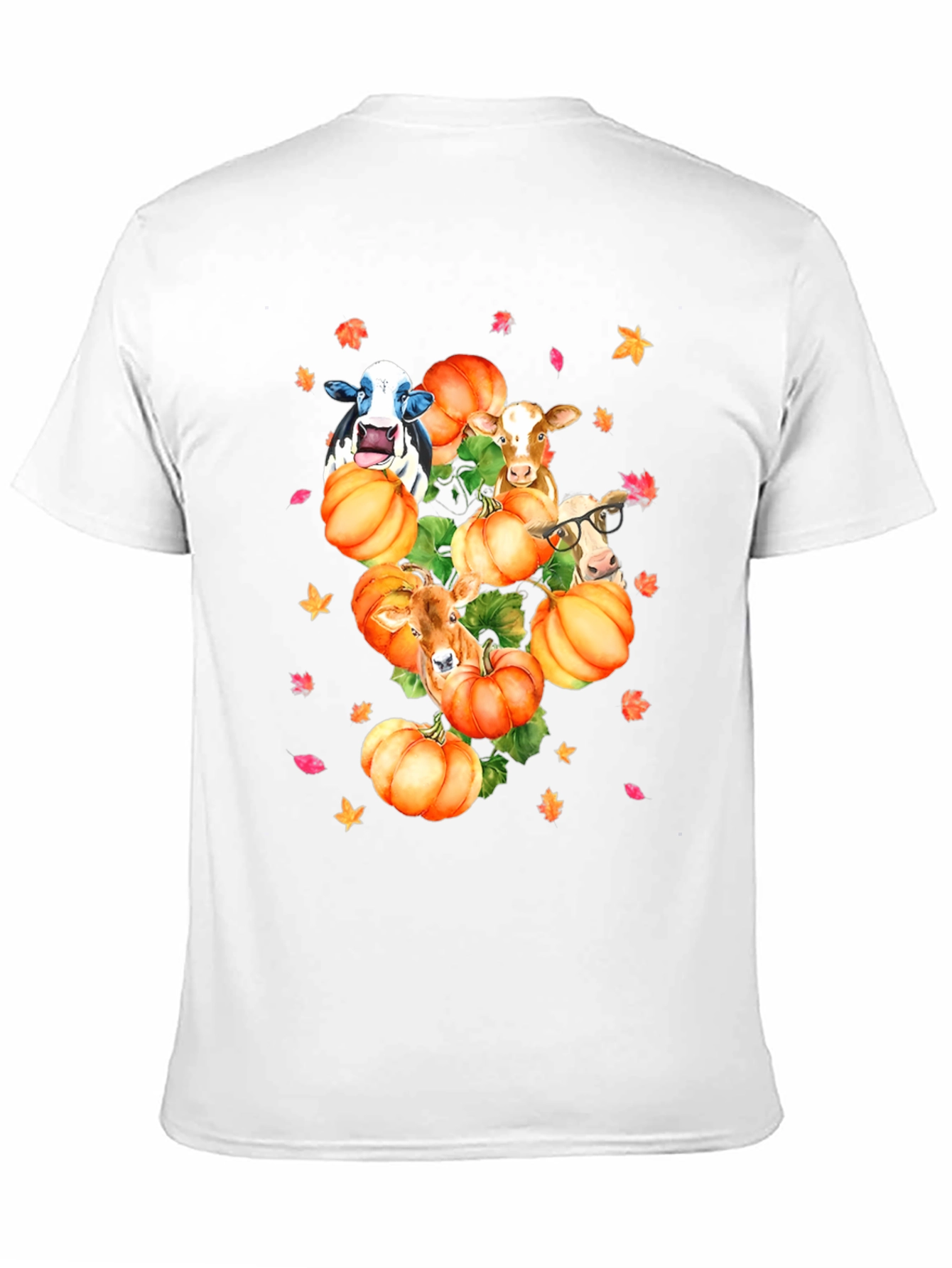 Cows & Pumpkins T-Shirt Fall Harvest Tee