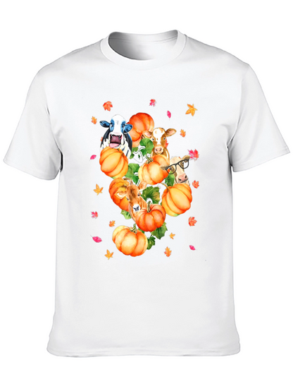 Cows & Pumpkins T-Shirt Fall Harvest Tee