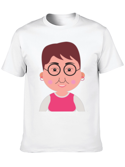 Funny Grandma Cartoon Graphic T-Shirt
