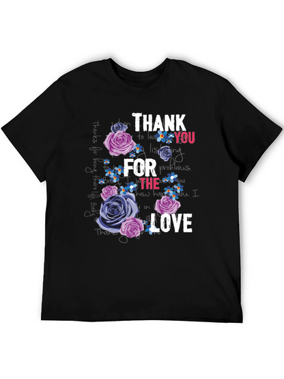 Floral Thank You Graphic T-Shirt