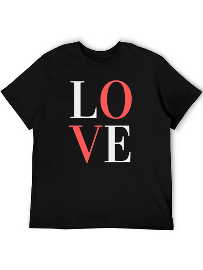 Love Graphic Tee - Black Cotton T-Shirt