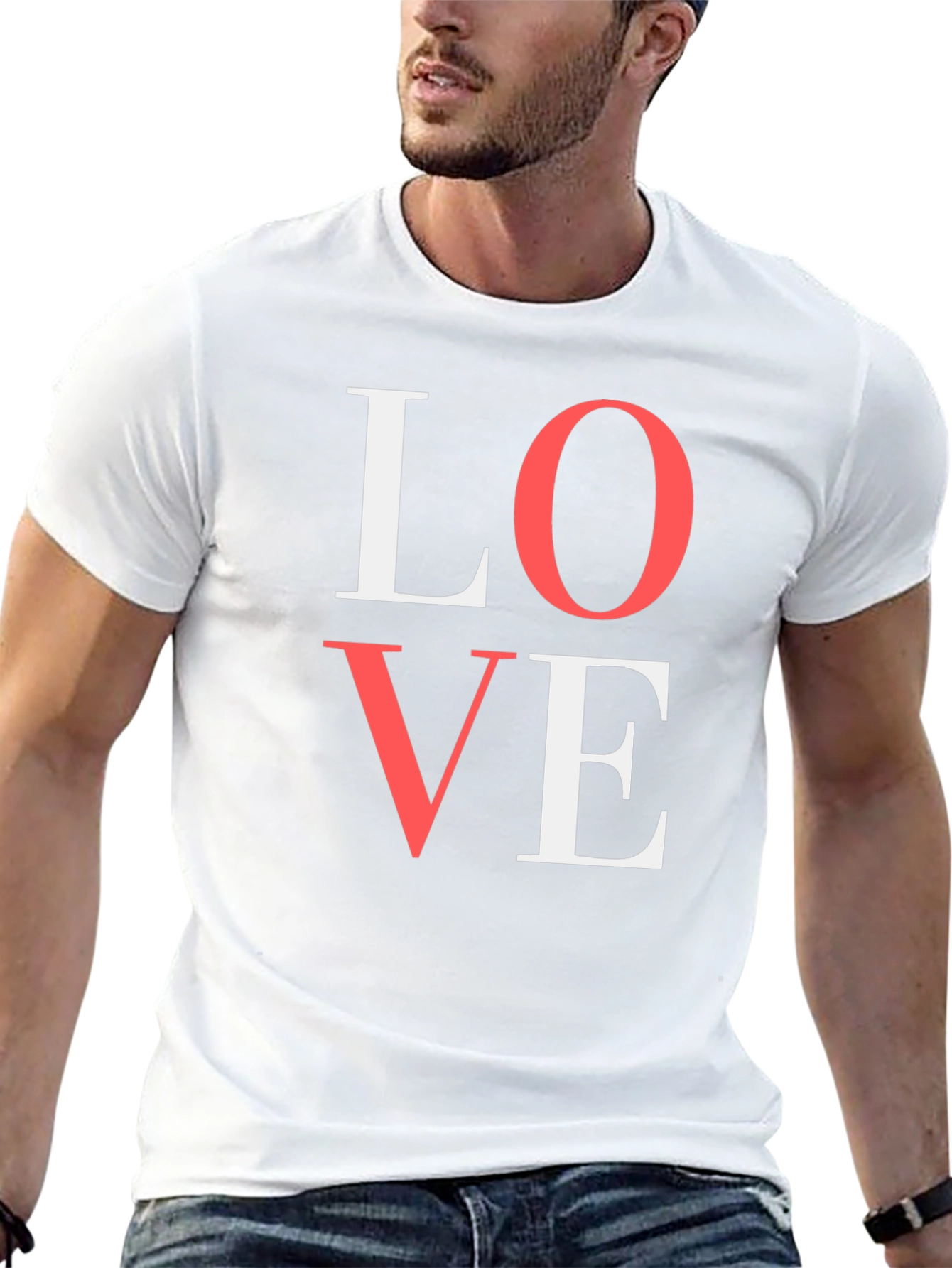 Love Graphic Tee - Black Cotton T-Shirt