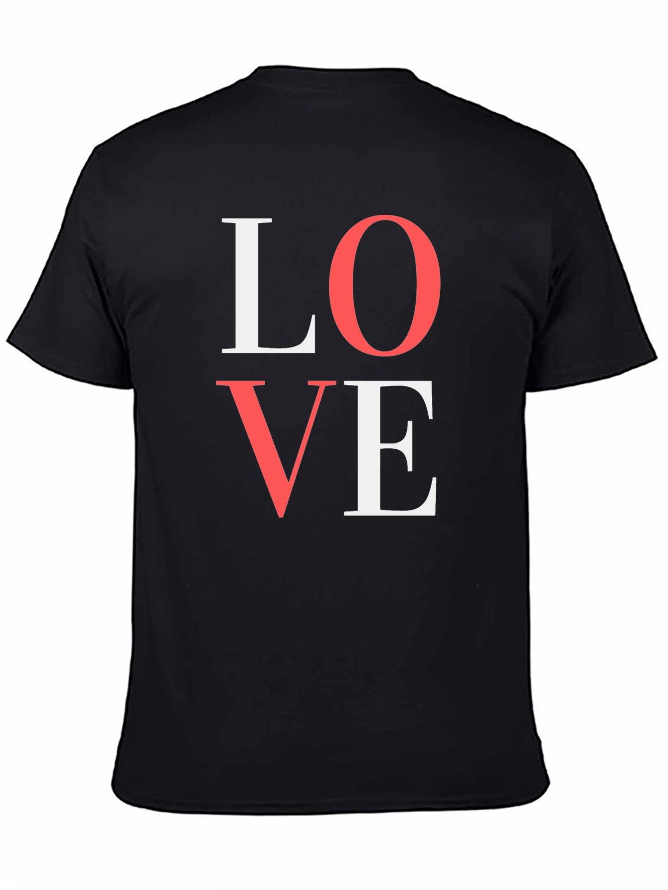 Love Graphic Tee - Black Cotton T-Shirt