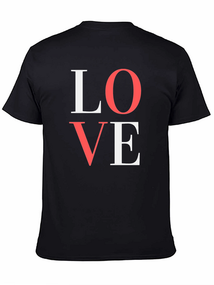 Love Graphic Tee - Black Cotton T-Shirt