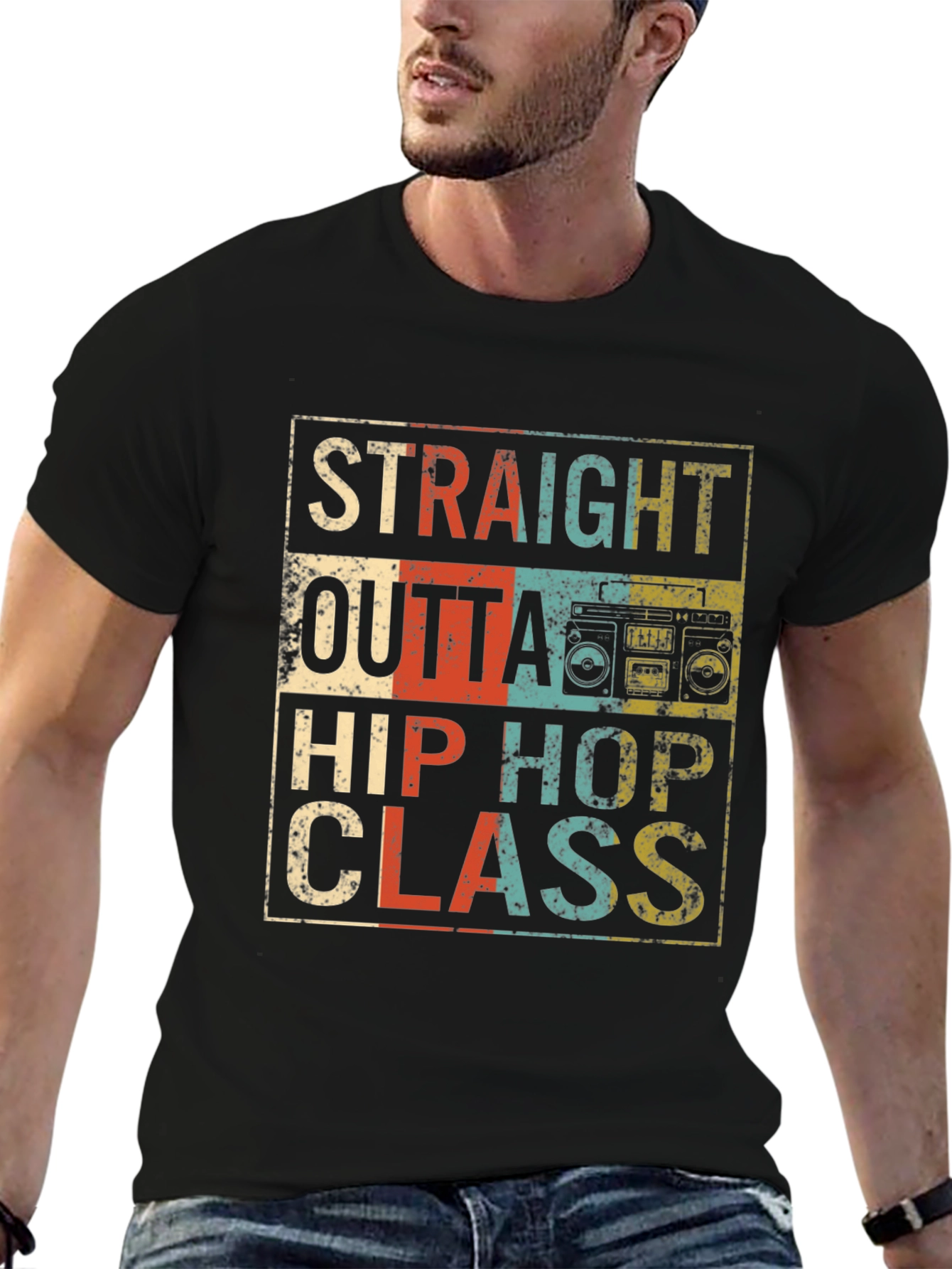 Straight Outta Hip Hop Class Retro T-Shirt