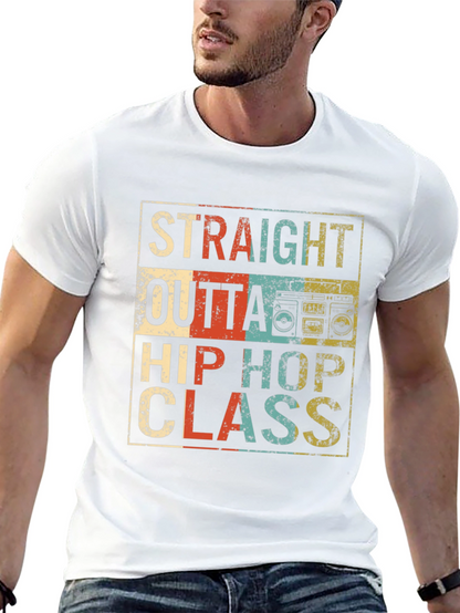 Straight Outta Hip Hop Class Retro T-Shirt