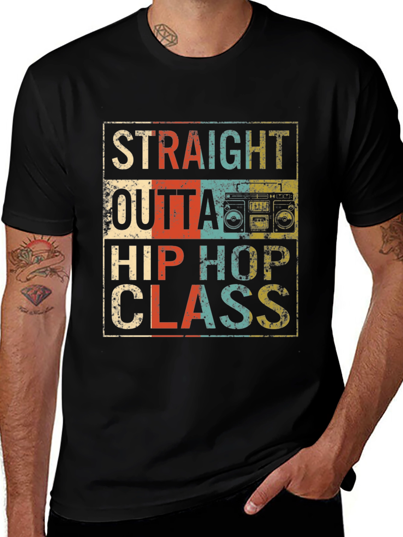 Straight Outta Hip Hop Class Retro T-Shirt