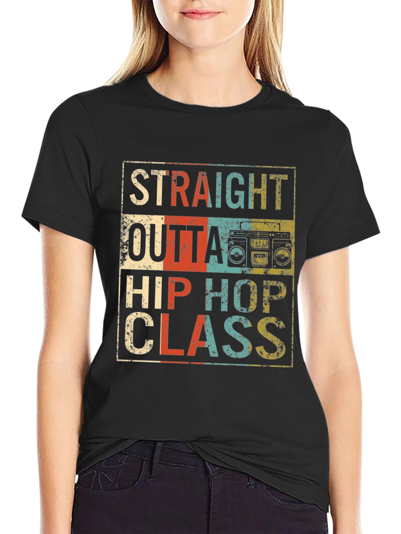 Straight Outta Hip Hop Class Retro T-Shirt
