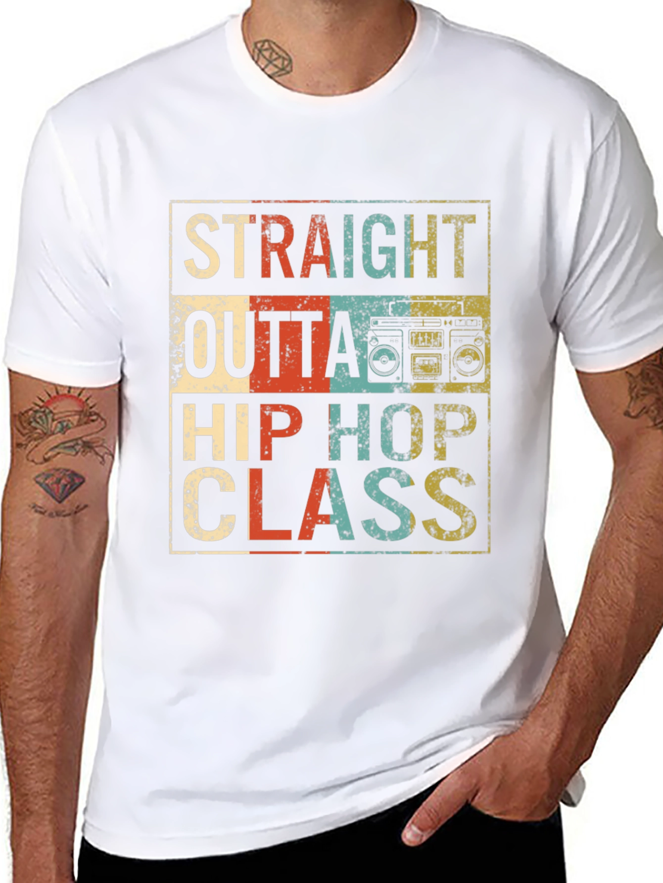 Straight Outta Hip Hop Class Retro T-Shirt