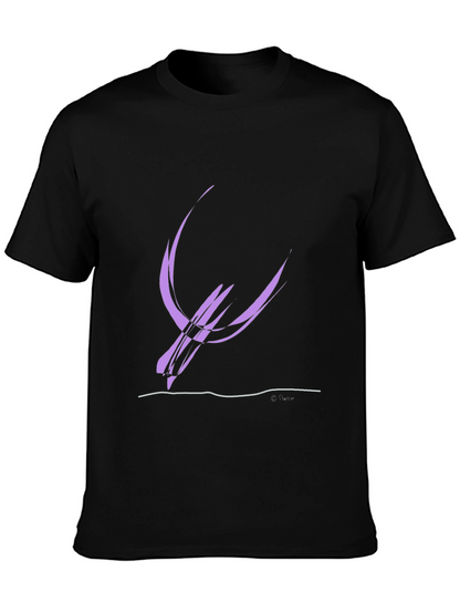 Abstract Bird Graphic Tee - Modern Style