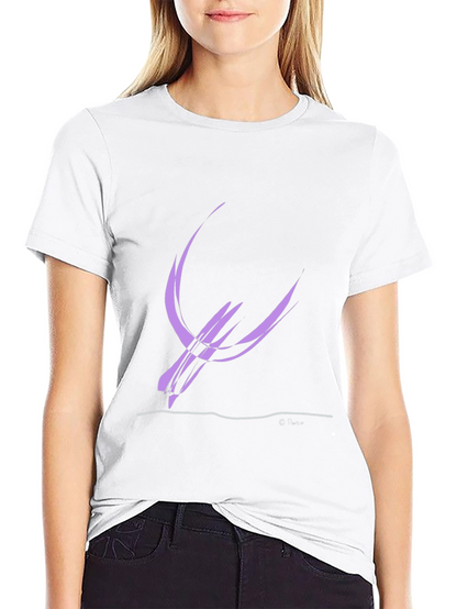 Abstract Bird Graphic Tee - Modern Style
