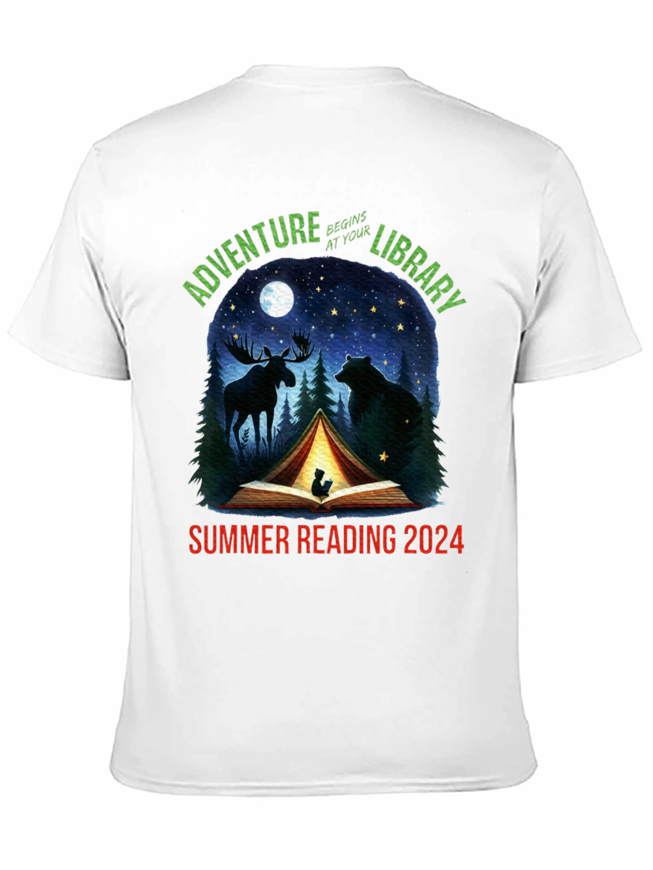 Adventure Begins At Your Library 2024 T-Shirt
