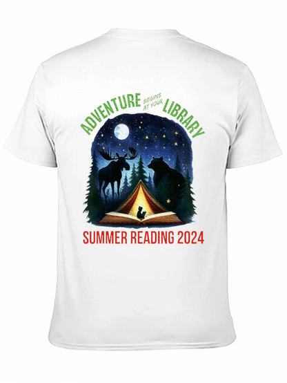 Adventure Begins At Your Library 2024 T-Shirt