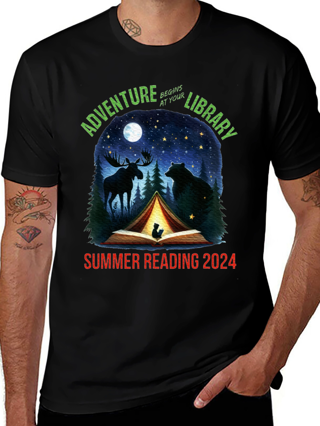 Adventure Begins At Your Library 2024 T-Shirt