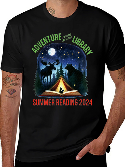 Adventure Begins At Your Library 2024 T-Shirt