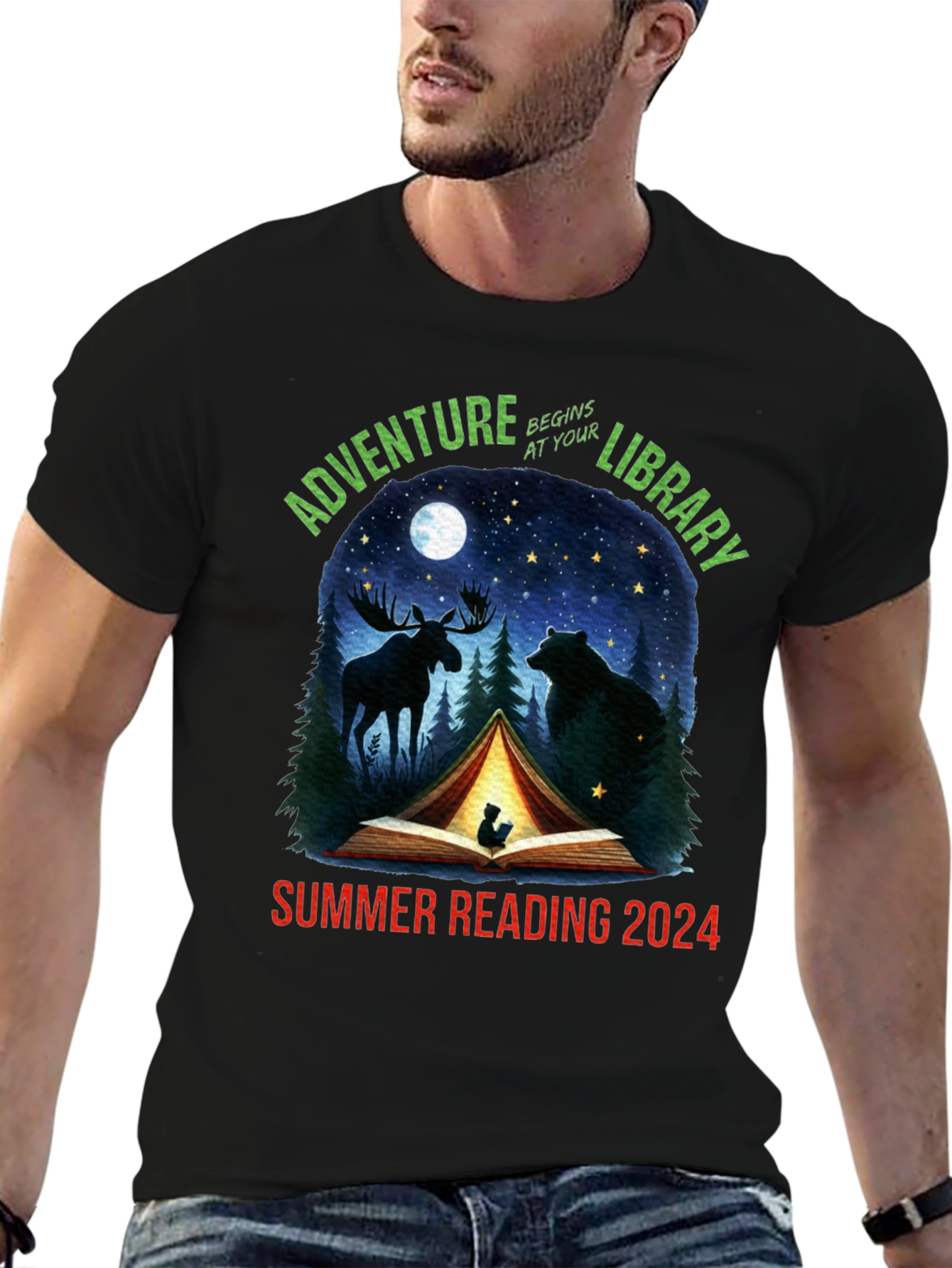 Adventure Begins At Your Library 2024 T-Shirt