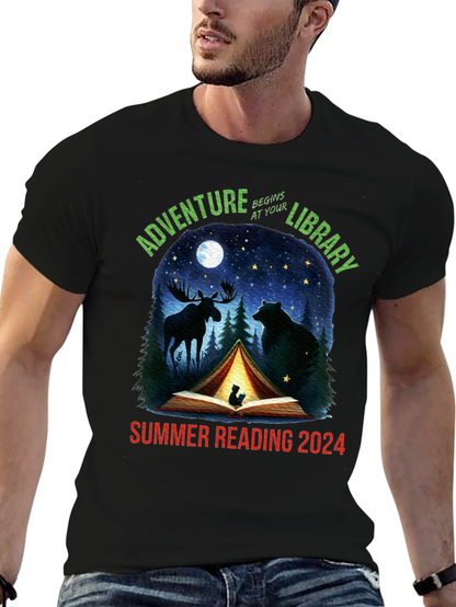 Adventure Begins At Your Library 2024 T-Shirt