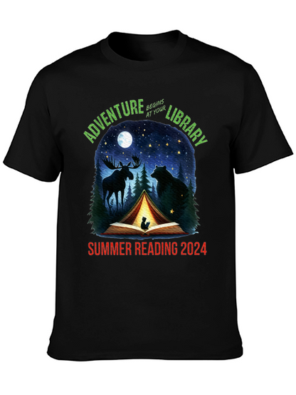 Adventure Begins At Your Library 2024 T-Shirt