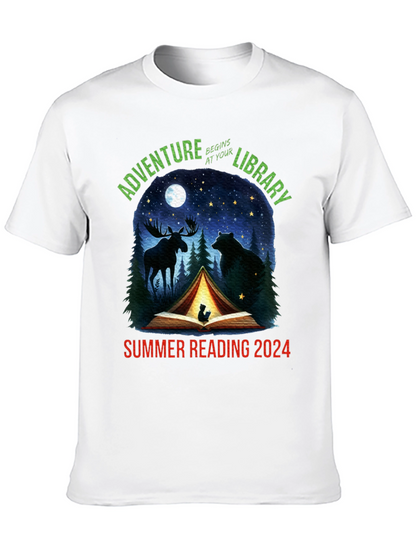 Adventure Begins At Your Library 2024 T-Shirt