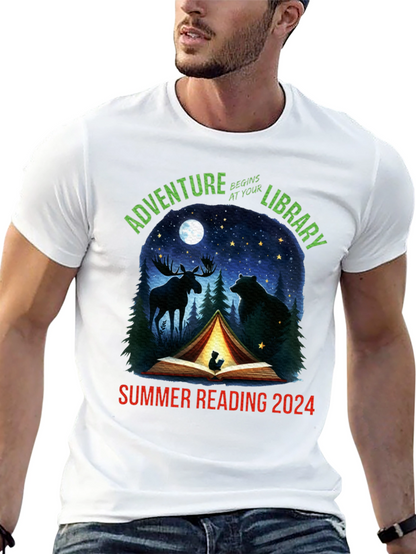 Adventure Begins At Your Library 2024 T-Shirt