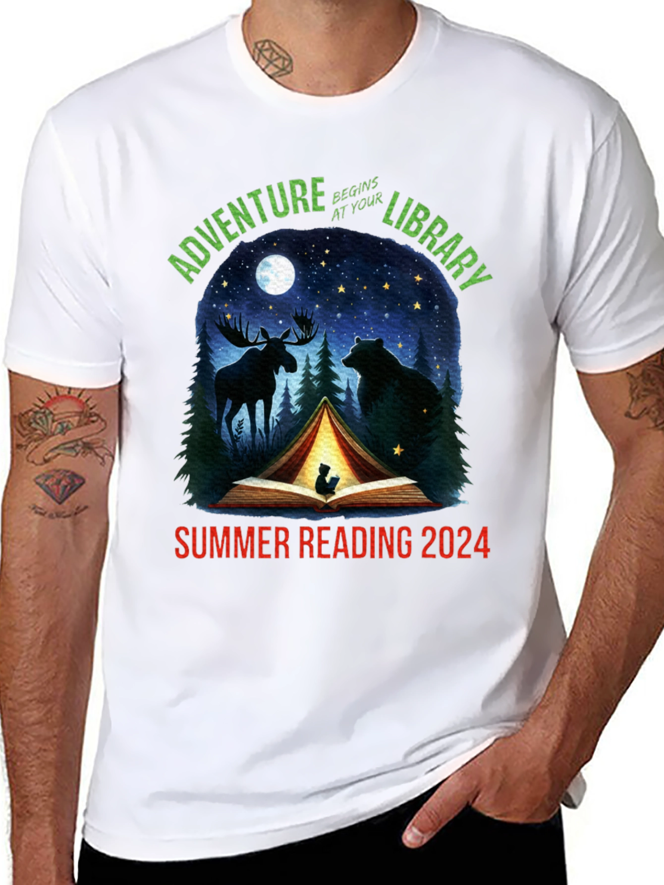 Adventure Begins At Your Library 2024 T-Shirt