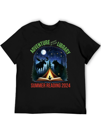 Adventure Begins At Your Library 2024 T-Shirt