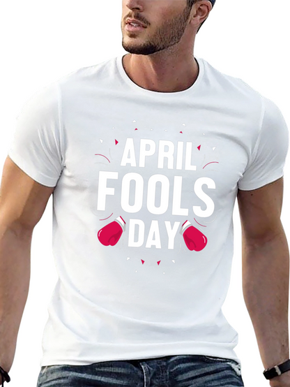 April Fools Day T-Shirt with Boxing Glove Design