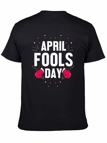 April Fools Day T-Shirt with Boxing Glove Design
