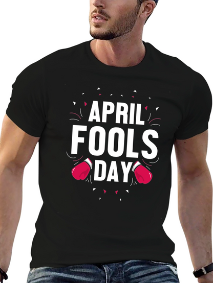 April Fools Day T-Shirt with Boxing Glove Design