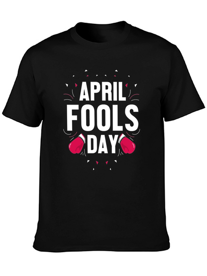 April Fools Day T-Shirt with Boxing Glove Design