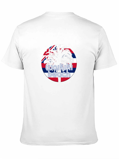 Waikiki Beach T-Shirt - Palm Tree Hawaii Design