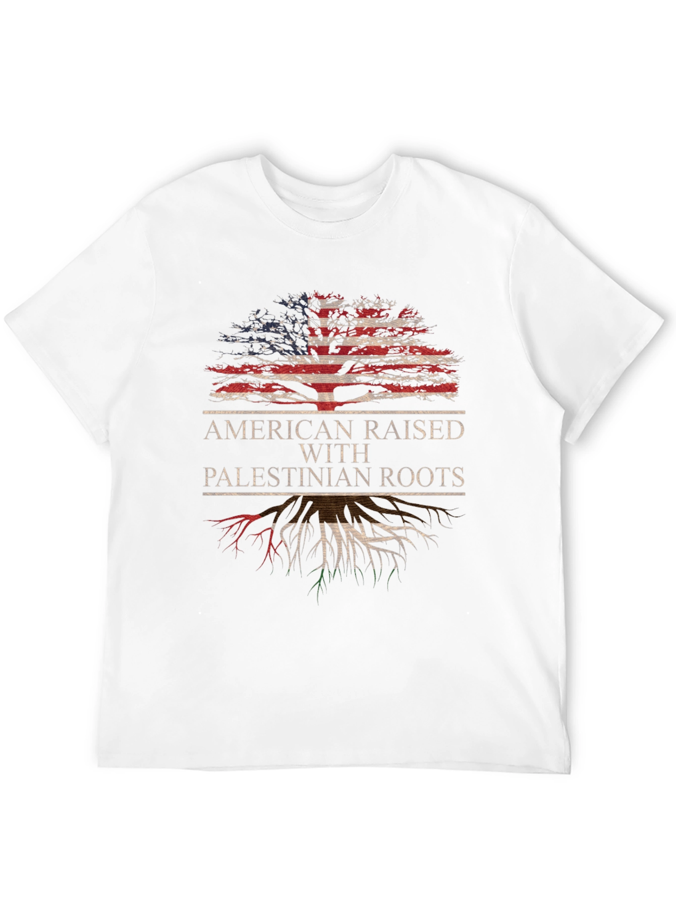 American Raised with Palestinian Roots T-Shirt