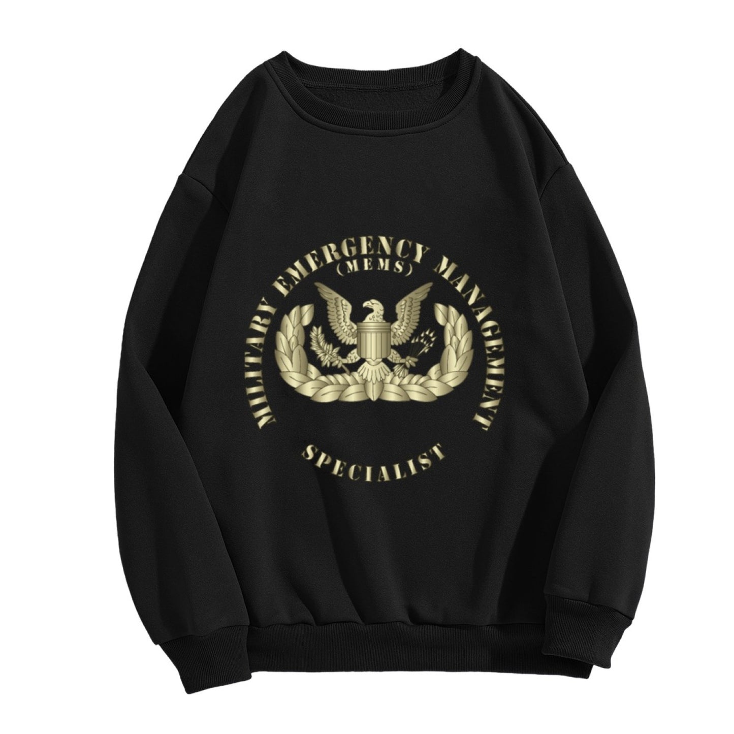 MEMS Official Emblem Black Crewneck Sweatshirt